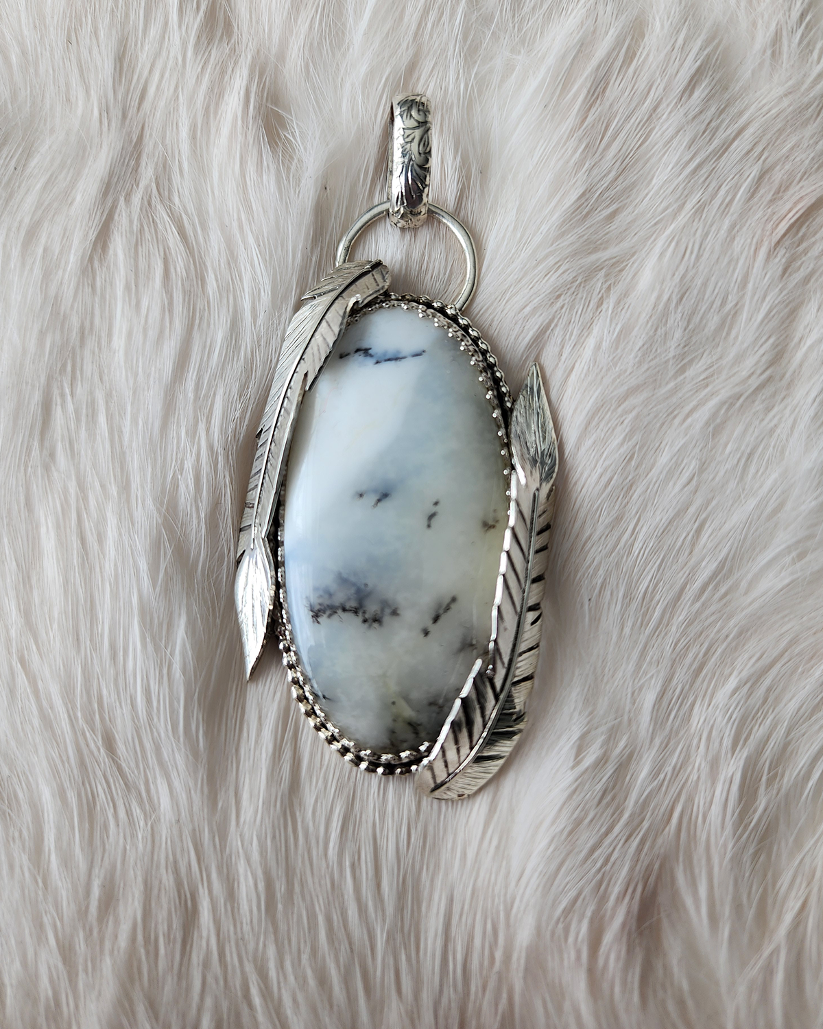 BETWEEN WORLDS (DENDRITIC OPAL) PENDANT